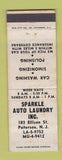 Matchbook Cover - Sparkle Auto Laundry Paterson NJ wash WEAR