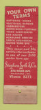 Matchbook Cover - Stephen Smith Auto Reapir Baltimore MD WORN