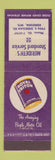 Matchbook Cover - Royal Triton Union 76 oil gas Merideth's Kenosha WI
