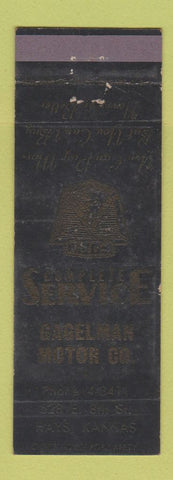 Matchbook Cover - Gagelman Ford Hays KS WORN