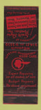 Matchbook Cover - South Shore Pontiac East Weymouth MA WEAR
