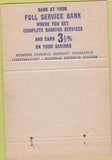 Matchbook Cover - First National Bank Hattiesburg MS 40 Strike