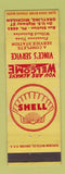 Matchbook Cover - Shell oil gas Vince's Grayling MI