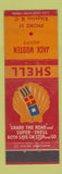 Matchbook Cover - Jack Wooten Shell oil gas Kingston NC low phone #