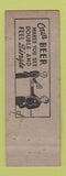Matchbook Cover - BC Cupsid Gulf oil gas Jackson MS