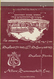 Matchbook Cover - Allen Summerhill Funeral Home DeLand FL 40 Strike