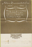 Matchbook Cover - Allen Summerhill Funeral Home DeLand FL 40 Strike