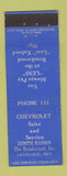 Matchbook Cover - Chevrolet Sales Zenith Radios Lovelock NV low phone #