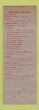 Matchbook Cover - M&H oil gas Miller Holmes St Paul Duluth Crookston MN