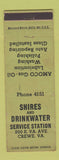 Matchbook Cover - Shires and Drinkwater Amoco oil gas Crewe VA low phone #
