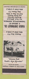 Matchbook Cover - Faulk Chevrolet Thomasville GA WEAR