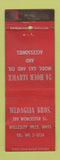Matchbook Cover - Medaglia Bros Mobil oil gas Wellesley Hills MA WORN