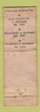 Matchbook Cover - Waggoner's oil gas  Los Angeles CA KING MIDAS WORN