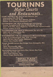 Matchbook Cover - Tourinns Motor Courts Fort Wayne IN 40 Strike