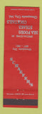 Matchbook Cover - Schaeffer's Seafood Steaks Chesapeake City MD