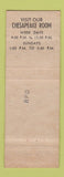 Matchbook Cover - Schaeffer's Seafood Steaks Chesapeake City MD