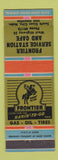 Matchbook Cover - Frontier Oil gas Cafe South Sioux City NE