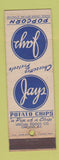 Matchbook Cover - Jays Popcorn Potato Chips Pretzels Cheezettes Chicago IL