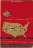 Matchbook Cover - Central Screw Co Chicago IL Keene NH 40 Strike
