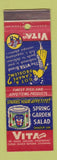 Matchbook Cover - Vita Brand Spring Garden Salad Fish