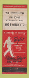 Matchbook Cover - Stetson Men's Shoes CJ Crego Harrisburg PA