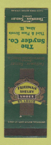 Matchbook Cover - Friedman Shelby Shoes Snyder Company Alton IL