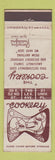 Matchbook Cover - The Cookery Restaurant New York City