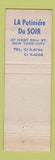 Matchbook Cover - La Potiniere Restaurant French New York City
