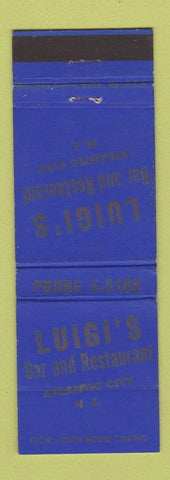 Matchbook Cover - Luigi's Bar Restaurant Atlantic City NJ