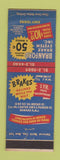 Matchbook Cover - Branford Brake System Newark NJ WORN