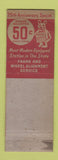 Matchbook Cover - Branford Brake System Newark NJ WORN