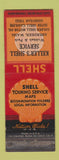 Matchbook Cover - Shell oil gas Keller's Aberdeen WA WEAR