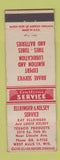 Matchbook Cover - Ellringer & Kelsey Texaco oil gas West Allis WI WEAR