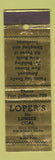 Matchbook Cover - Loper's Lumber Coal Port Jefferson Rocky Point LI NY WEAR