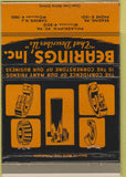 Matchbook Cover - Bearings Inc Camden NJ Reading PA 40 Strike