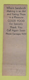 Matchbook Cover - K&K Waffle Shop BBQ Carnegie PA