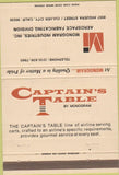 Matchbook Cover - Captains Table Airline food service Culver City CA 40 Strike
