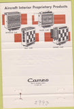 Matchbook Cover - Captains Table Airline food service Culver City CA 40 Strike