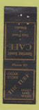 Matchbook Cover - Turf Cigar Store Restaurant Sporting Goods Moses Lake WA WORN