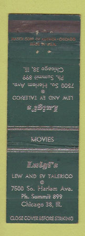Matchbook Cover - Luigi's Chicago IL Restaurant WEAR