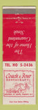 Matchbook Cover - Coach & Four Restaurant Albany NY