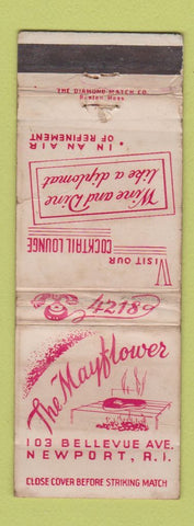 Matchbook Cover - The Mayflower Restaurant Newport RI WORN