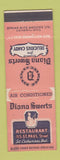 Matchbook Cover - Diana Sweets Restaurant Candy St Catharines ON