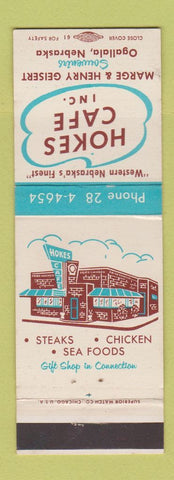 Matchbook Cover - Hokes Cafe Ogallala NE