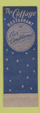 Matchbook Cover - The Cottage Restaurant New York City