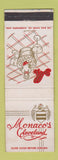 Matchbook Cover - Monaco's Restaurant Cleveland OH