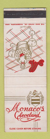 Matchbook Cover - Monaco's Restaurant Cleveland OH