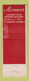 Matchbook Cover - Monaco's Restaurant Cleveland OH