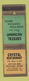 Matchbook Cover - Crystal Restaurant McKeesport PA WEAR