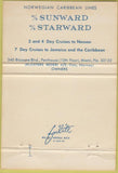 Matchbook Cover - Norwegian Caribbean Lines shipping cruises 40 Strike